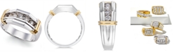 Macy's Men's Diamond Ring (1/2 ct. t.w.) in 10k Gold  and White Gold